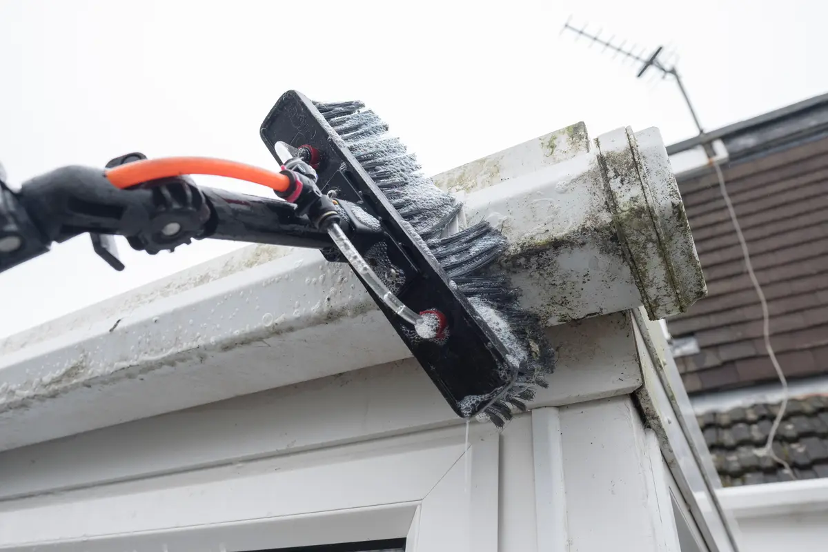 brush on gutters