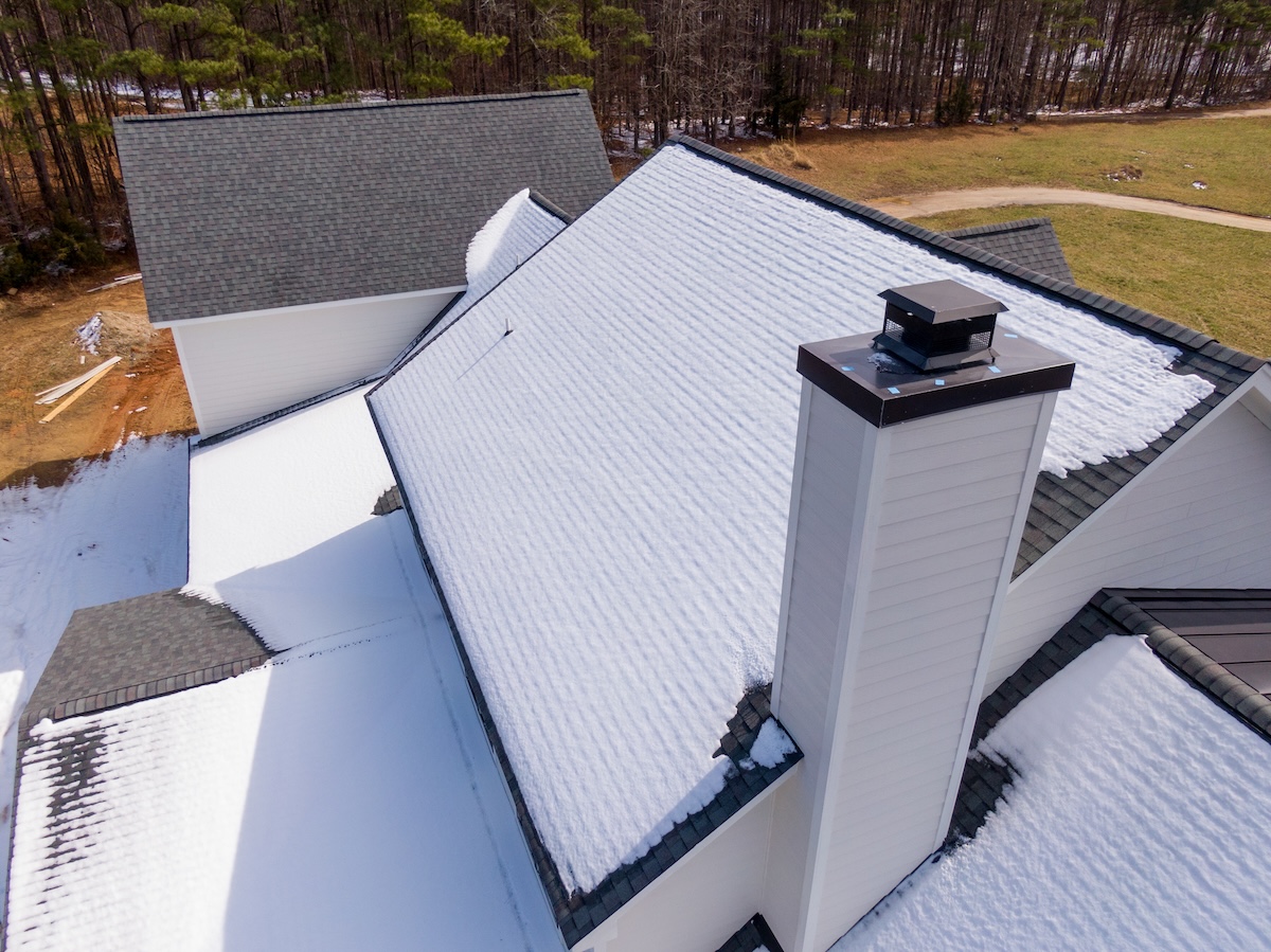 chimney with metal cap