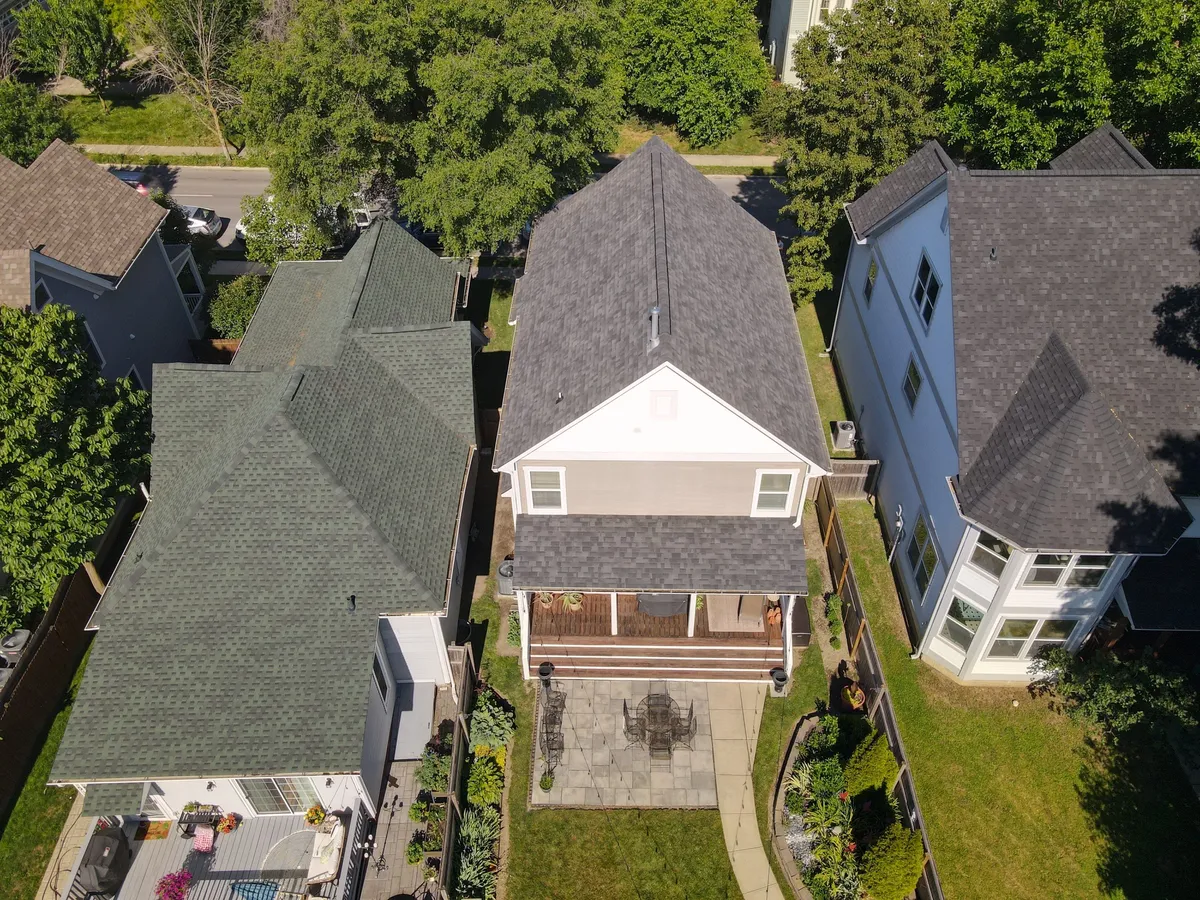 tall shingle roof
