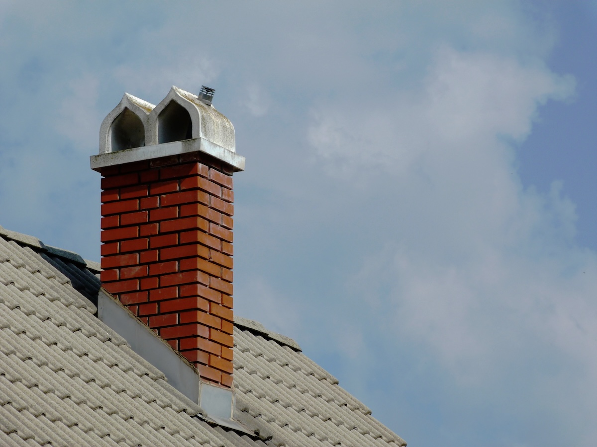 tile roof chimney flashing